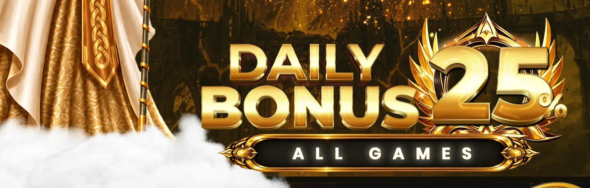 DAILY BONUS UP TO 25%