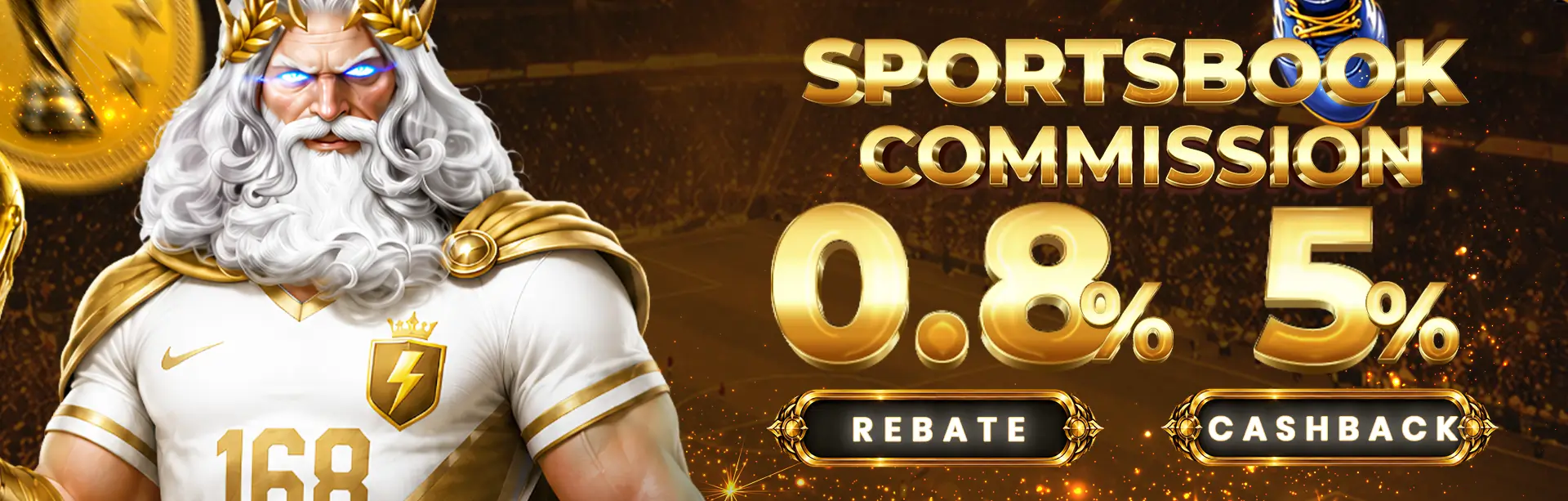 KOMISI HARIAN + CASH BACK MINGGUAN SPORTSBOOK